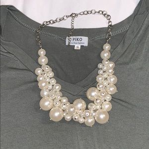 Pearl statement necklace